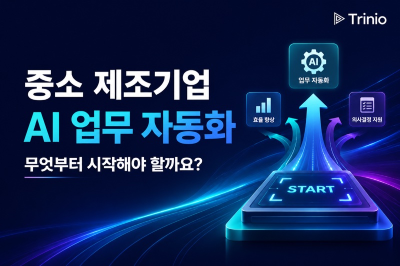 중소 제조기업 AI 업무 자동화, 무엇부터 시작해야 할까요?