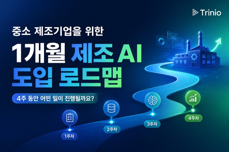 중소 제조기업을 위한 1개월 제조 AI 도입 로드맵: 4주 동안 어떤 일이 진행될까요?